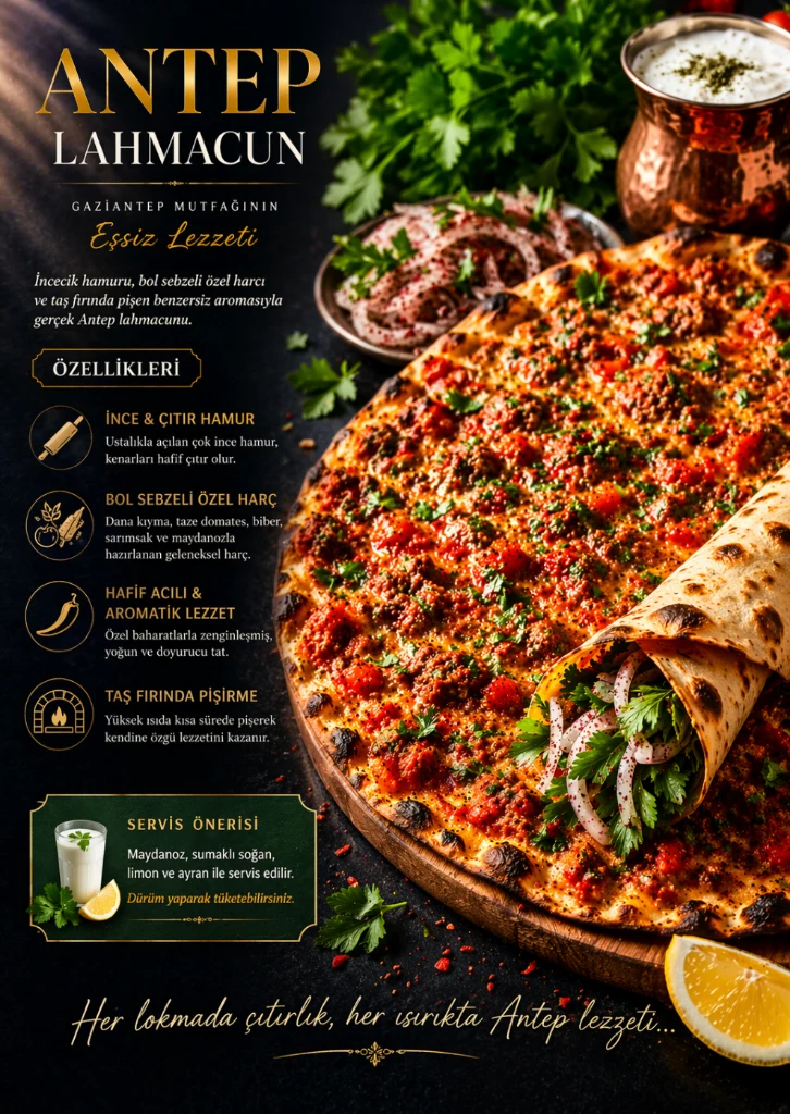 Antep usulü lahmacun